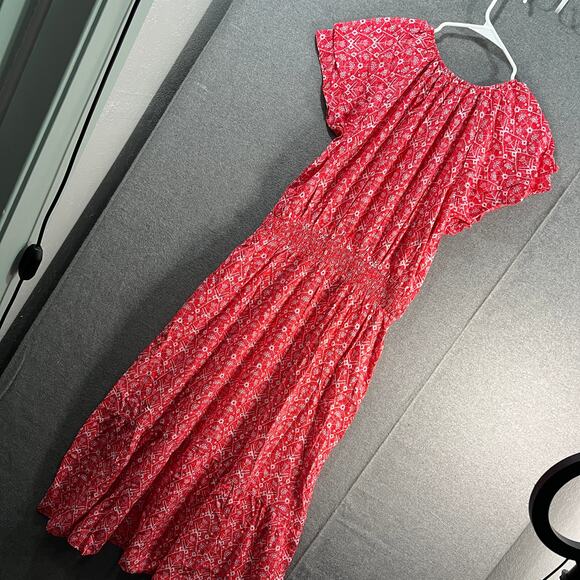 Destination 365 Regular Printed Short-Sleeve Midi Dress - Picture 2 of 13